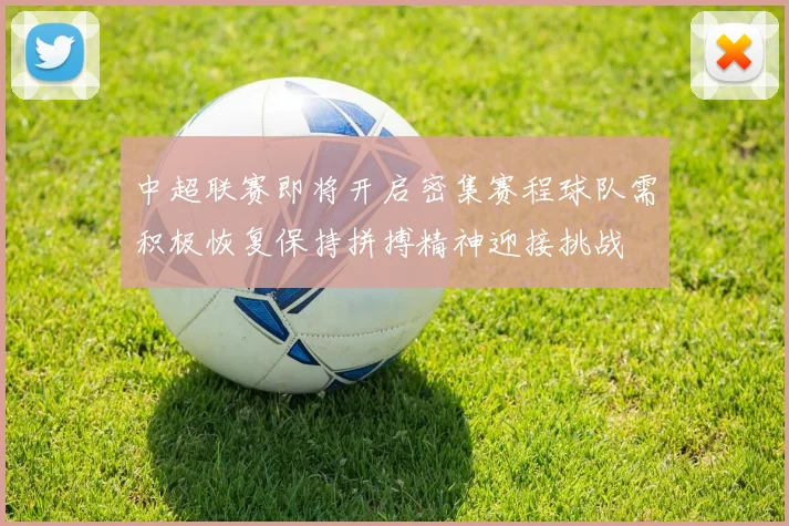 中超联赛即将开启密集赛程球队需积极恢复保持拼搏精神迎接挑战